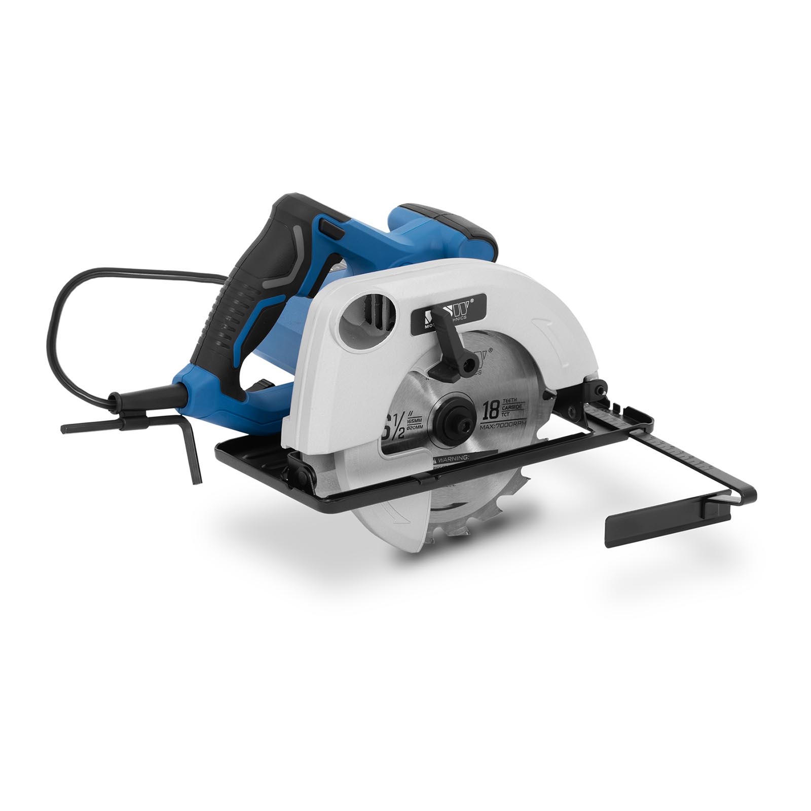 Ročna krožna žaga - 1300 W - 6,000 vrt/min - Ø 165 mm - 0 - 45 °